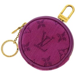 ルイヴィトン 画像 コインケース ラウンドポーチ モノグラムデニム ヴィオレ