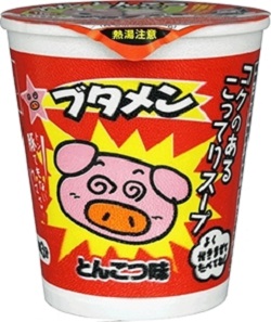 お菓子 画像 ブタメン とんこつ味 おやつカンパニー 50%off