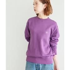 古着 画像 スウェット トレーナー バイオレット Campion Lサイズ レディース 美品