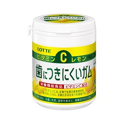 お菓子 画像 ボトルガム 歯につきにくいガム ビタミンCレモン 栄養機能食品 ビタミンC シュガーレス LOTTE 45%off