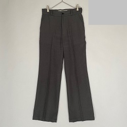 古着 画像 センタープレスパンツ グレー GRL W75 レディース 美品
