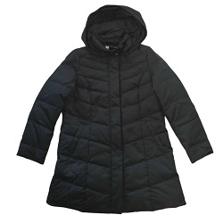 古着 画像 ダウンコート 黒 CHRAGE レナウン Lサイズ レディース 美品