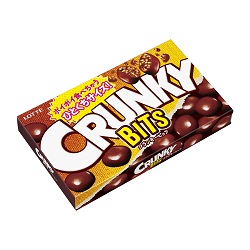 お菓子 画像 クランキービッツ CRUNKY BITS ポイポイ食べちゃうひとくちサイズ LOTTE 35%off