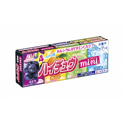 お菓子 画像 ハイチュウミニ グレープ オレンジ メロン ソーダ カルシウム&ビタミン入り 森永