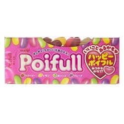 お菓子 画像 Poifull ポイフル ラズベリー レモン 青リンゴ グレープ ハッピーポイフル かみごたえチャート2 コラーゲン入り meiji 25%off