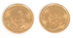 金製品 画像 Ｋ22 22金 クルーガーランド金貨 1/10oz 南アフリカ共和国