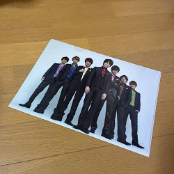 ジャニーズ 画像 ジャニーズWEST 中間淳太 桐山照史 重岡大毅 濱口崇裕 藤井流星 小瀧望 神山智洋 公式クリアファイル go west 未使用品