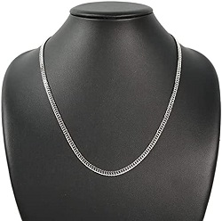 プラチナ製品 画像 Pt999 純プラチナ 喜平ネックレス ダブル6面