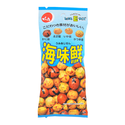 お菓子 画像 海味鮮 かに豆 えび豆 いか豆 かつお豆 とってもEサイズ でん六 35%off