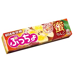 お菓子 画像 ぷっちょ 蜜リンゴ りんご果肉入り UHA味覚糖 2個入り