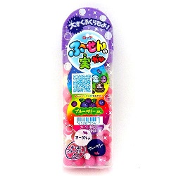 お菓子 画像 ふーせんの実ガム ブルーベリーあじ ヨーグルト すっぱいブルーベリー ブルーベリー 大きくふくらむよ ロッテ