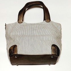 バッグ 画像 トートバッグ ストライプ HIROMI YOSHIDA 美品