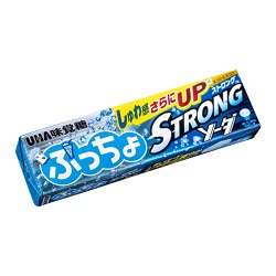 お菓子 画像 ぷっちょ STRONGソーダ しゅわ感さらにUP ソーダソフトキャンディ UHA味覚糖 35%off