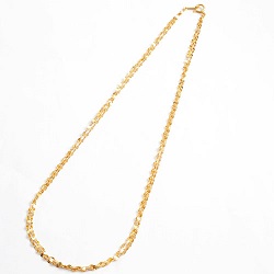 金製品 画像 K24 24金 純金 ネックレス ペタルチェーン 3連