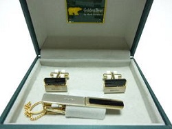 服飾小物 画像 カフスボタン ネクタイピンセット Golden Bear 美品