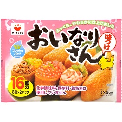 お菓子 画像 おいなりさん 味つけ 8個×２ぱっく 1枚5×8cm 化学調味料保存料着色料未使用 みすずコーポレーション 40%off
