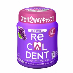 お菓子 画像 ボトルガム recaldent グレープミント 日本歯科医師会推薦商品 特定保健用食品 モンデリーズジャパン 45%off