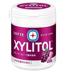 お菓子 画像 ボトルガム XYLITOL グレープ 無果汁 LOTTE 45%off