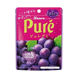 お菓子 画像 ピュレグミ グレープ コラーゲン ビタミンC入り カンロ 30%off