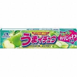 お菓子 画像 うまイチュウ めちゃうまい青りんご味 スーパーかりじゅわ食感 森永 35%off