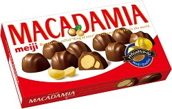 お菓子 画像 MACADAMIA マカダミアチョコレート トラディショナルロースト 明治 35%off