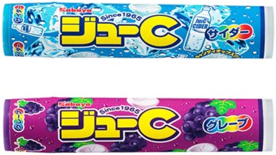 お菓子 画像 ジューＣ グレープ ソーダ カバヤ食品 40%off