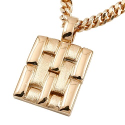 金製品 画像 K10PG 10金ピンクゴールド ペンダントトップ スクエア