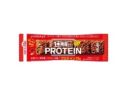 お菓子 画像 1本満足バーPROTEIN シリアルチョコ プロテイン15g 必須アミノ酸9種 ビタミン5種 アサヒグループ食品 35%off