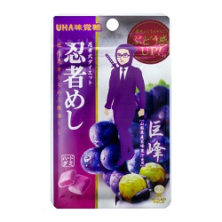 お菓子 画像 忍者めし 巨峰 ハードグミ 忍者式ダイエット ぶどう感UP UHA味覚糖 35%off