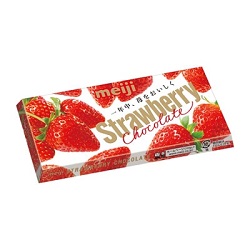 お菓子 画像 Strawberry chocolate ストロベリーチョコレート 板チョコ 1年中苺をおいしｋ meiji 40%off