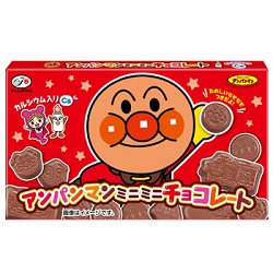 お菓子 画像 アンパンマンミニミニチョコレート カルシウム入り たのしいなぞなぞつき 不二家 35%off