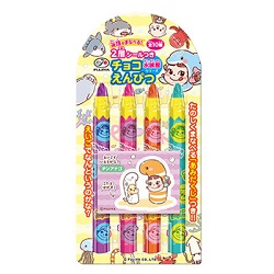 お菓子 画像 チョコえんぴつ 英語がまなべる2層シールつき 水族館シリーズ 全10種 あみだくじつき 35%off