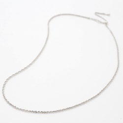 プラチナ製品 画像 Pt850 ネックレス パイプロープチェーン