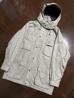 古着 画像 マウンテンパーカー アイボリー エディーバウアー Lサイズ レディース 美品