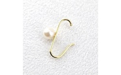 金製品 画像 K10YG 10金イエローゴルド イヤーカフ パール