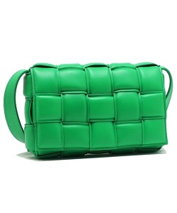 ブランド品 画像 ボッテガっヴェネタ BOTTEGA VENETA ショルダーバッグ カセット グリーン