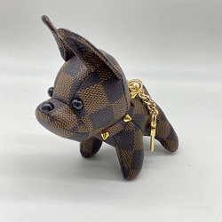 ルイヴィトン 画像 バッグチャーム キーホルダー ダミエ フレンチブルドッグ