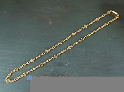 金製品 画像 K9 9金 アンティークネックレス イギリス製