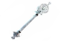 プラチナ製品 画像 Pt800 ピンブローチ ダイヤ PM刻印