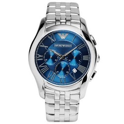 時計 画像 腕時計 メンズ エンポリオアルマーニ EMPORIO ARMANI クラシックシリーズ クロノグラフ ブルー シルバー