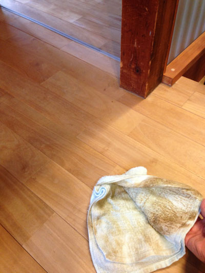 雑巾掛け掛け