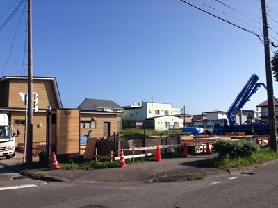 基礎コンクリート打設