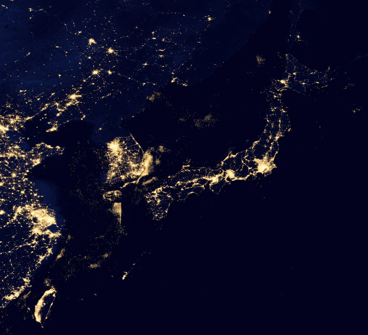 夜の地球 高解像度画像をnasaが公開 星空つづり