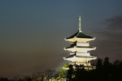 備中国分寺とパンスターズ彗星