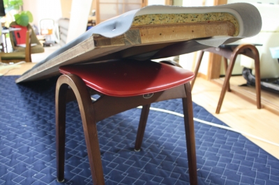 1968s 希少 秋田木工 No.68 スツールカスタム 張替済 秋田木工