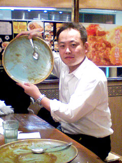 田中リーダー 完食