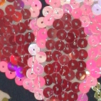 スパンコールの芸術品