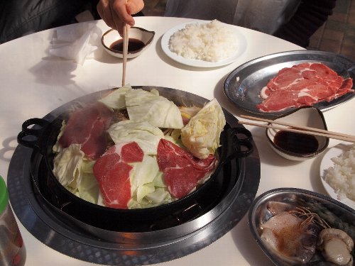 マザー牧場のジンギスカン料理