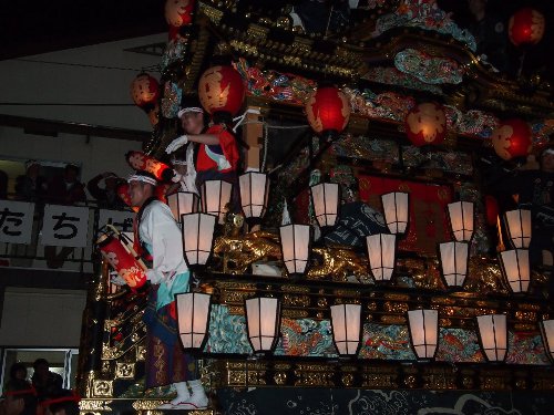 秩父祭りの笠鉾と屋台