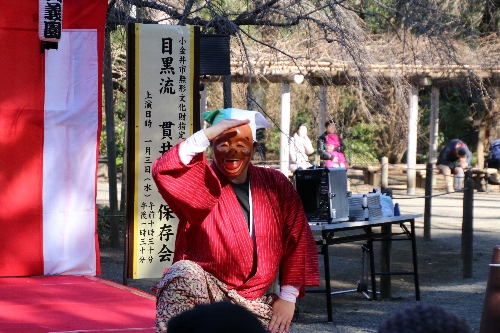 目黒流貫井囃子保存会のお囃子と獅子舞
